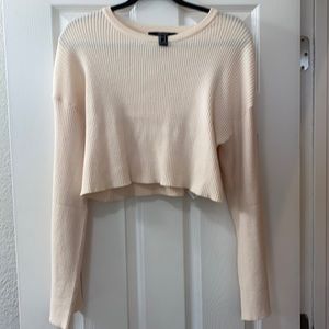 F21 Bell Sleeve Crop Top